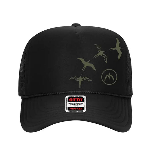 Iwa Trucker Hat - Black/Olive  - Na Koa