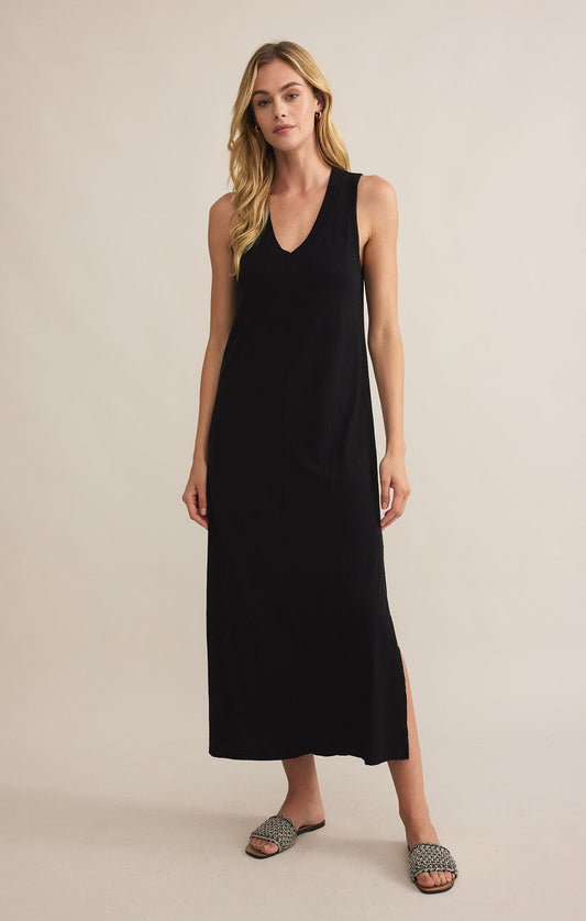 PALISADES MIDI DRESS - BLACK - ZD251306