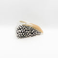 Marble Black Cone Shell Hair Claw