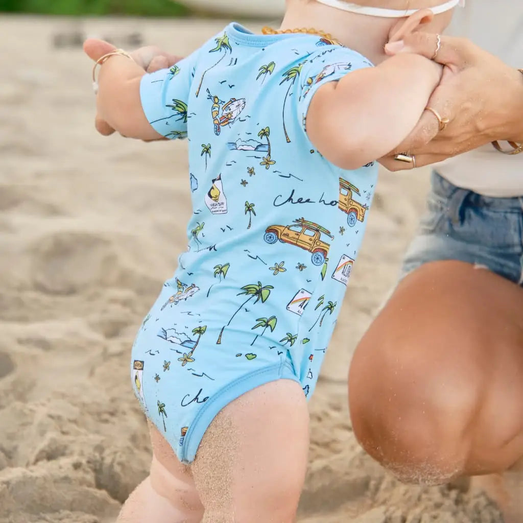 We Go Holoholo - Baby Bamboo Onesie- Coco Moon