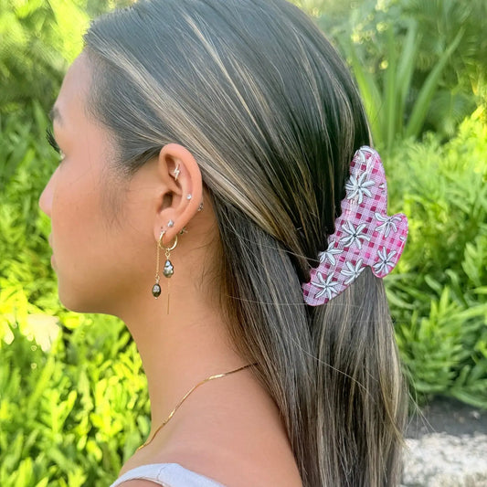 Bombucha TIARE PALAKA Hair Claw - Phases Hawaii