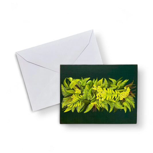 Lei Po'o Fern Greeting Card - HOMEGROWN