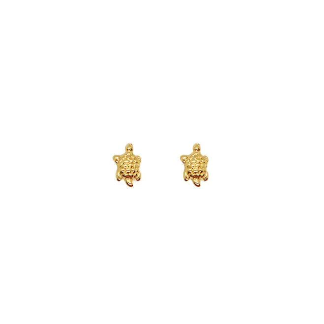 39-Sea Turtle Honu Studs- GOLD- KIELE
