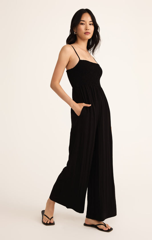 BEACHSIDE JUMPSUIT - BLACK - ZP252877