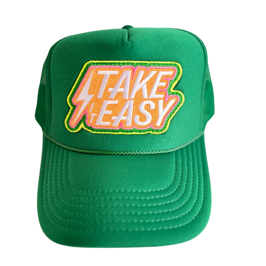 Take It Easy Patch Trucker Hat - LOCAL BEACH