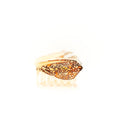 Brown Textile Cone Shell Hair Claw