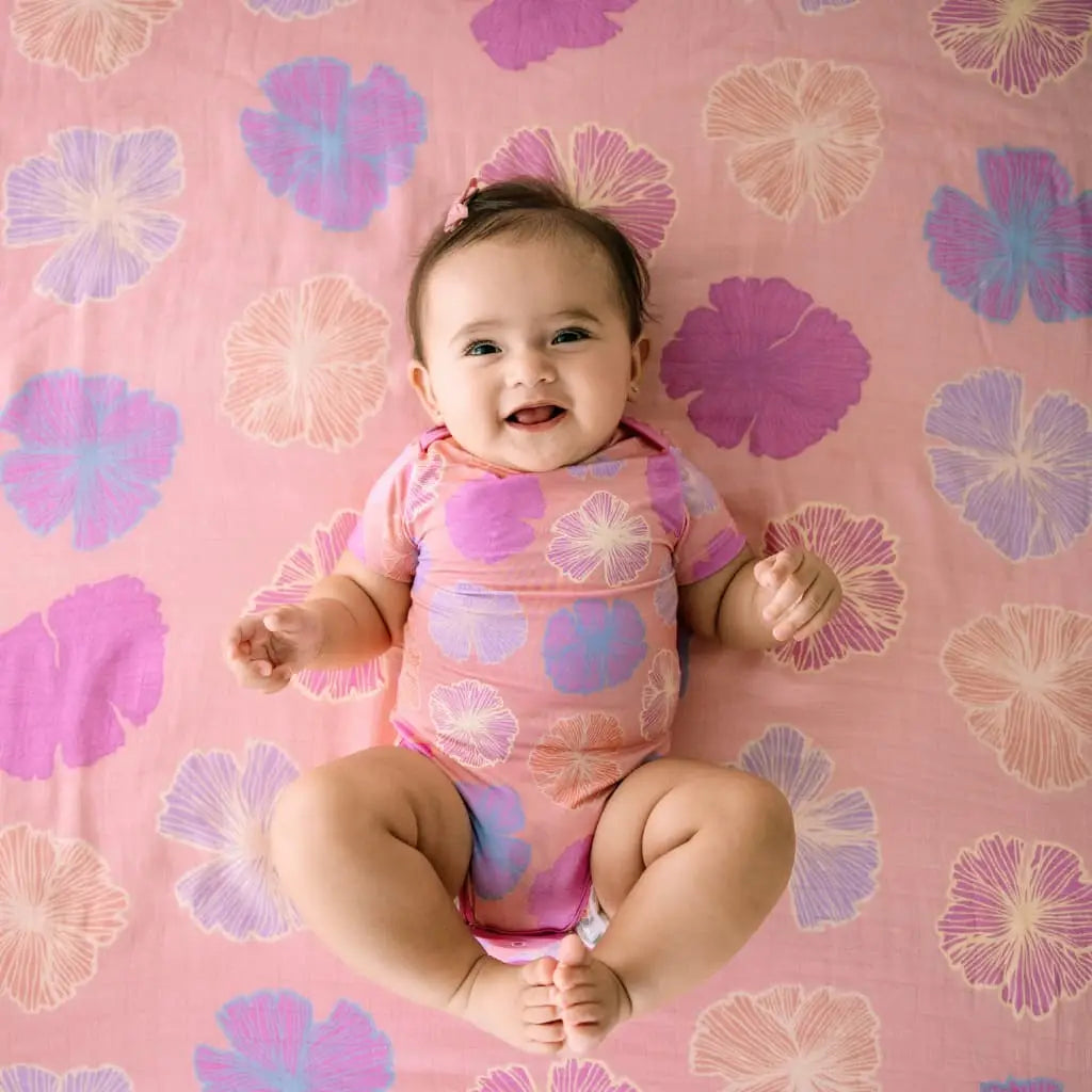 Seaflower - Baby Bamboo Onesie- Coco Moon