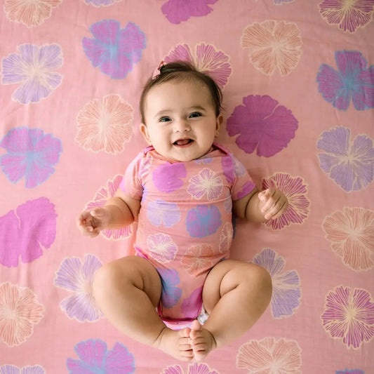 Seaflower - Baby Bamboo Onesie- Coco Moon