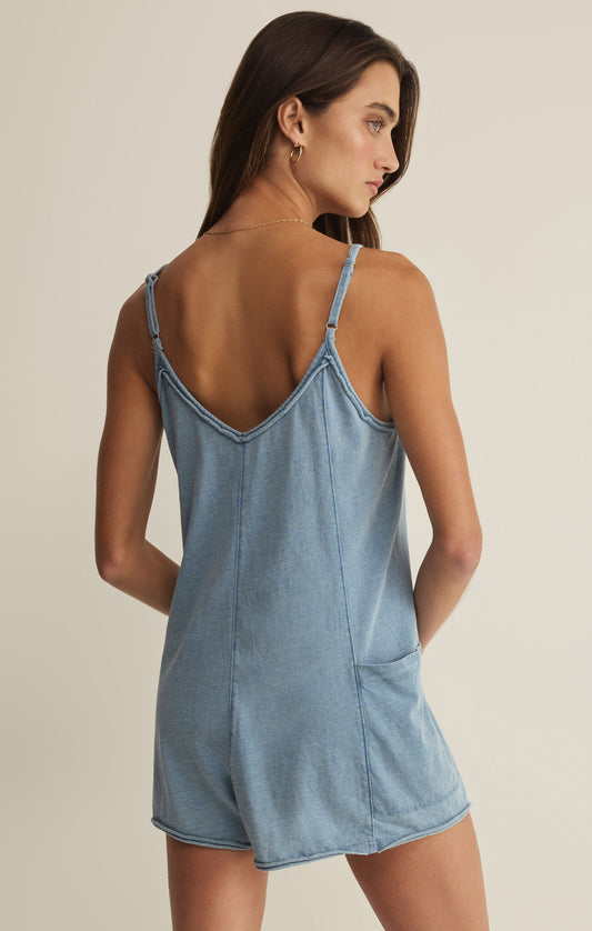 Go Easy Jersey Denim Romper - Ocean Air Indigo - ZSUPPLY - ZS262978