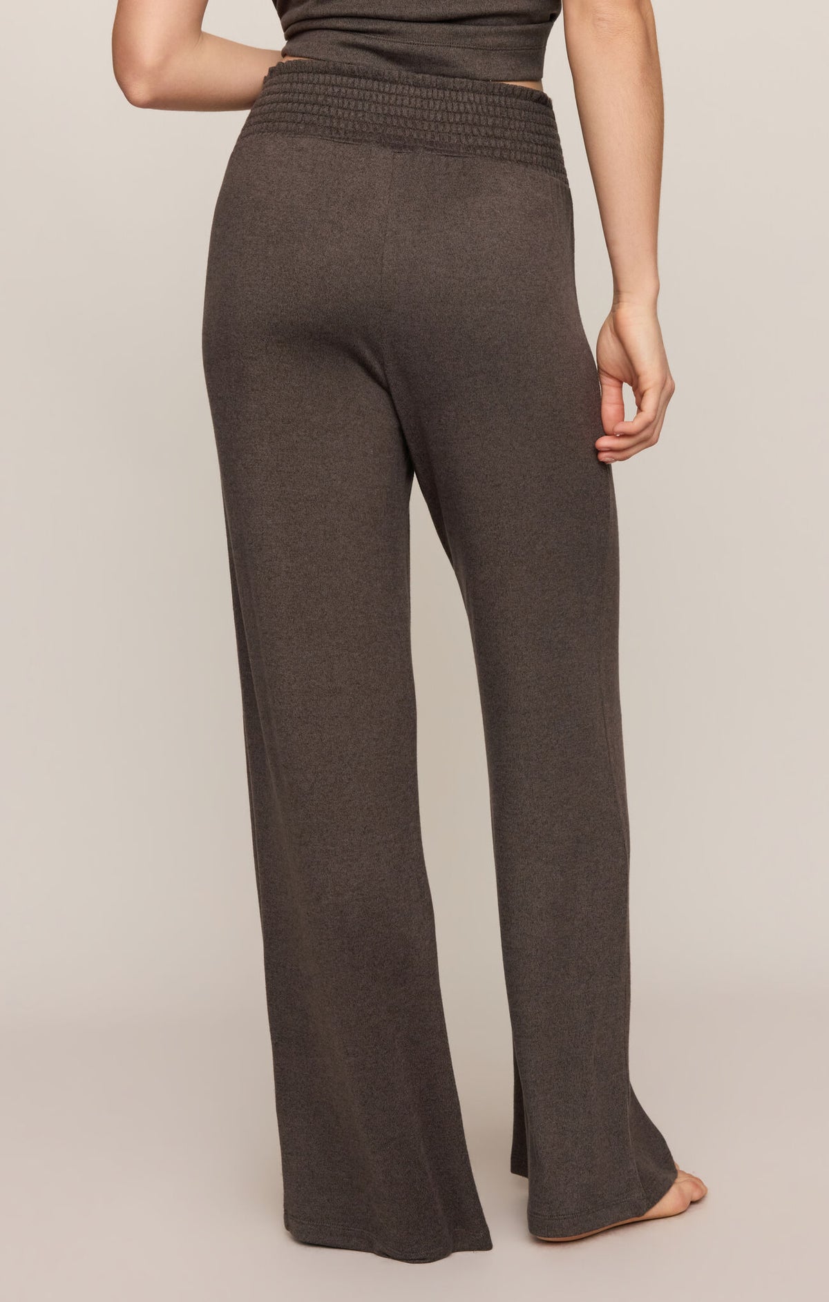 Dawn Smocked Pant - Cocoa Bean