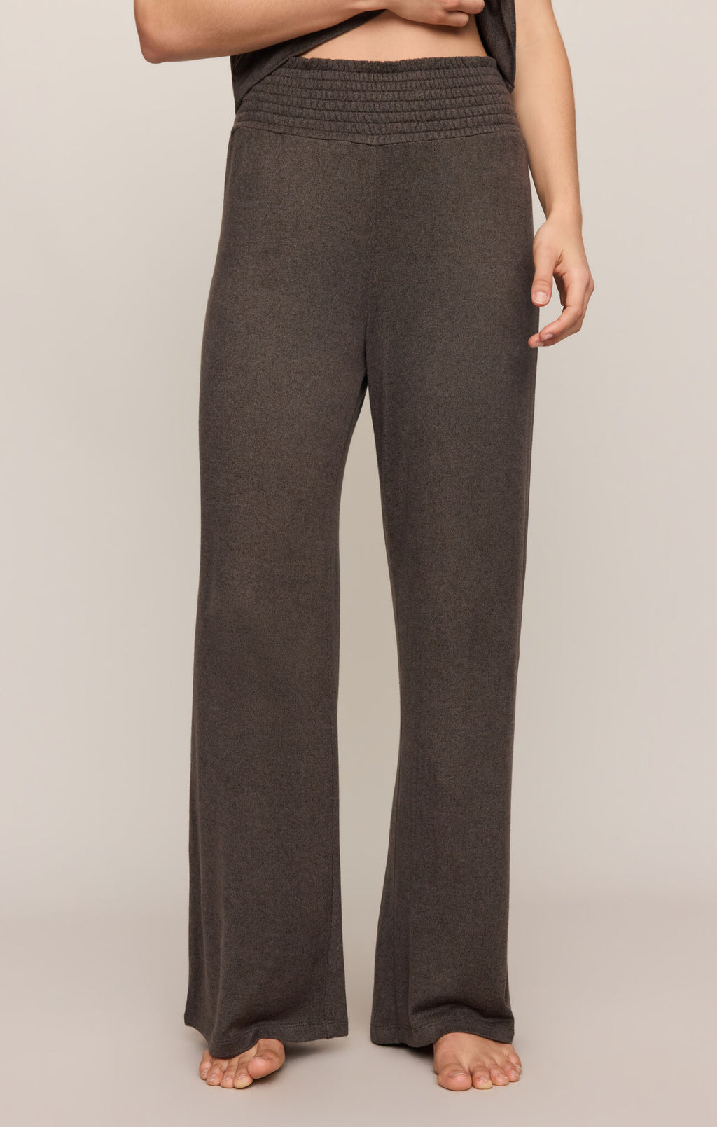 Dawn Smocked Pant - Cocoa Bean
