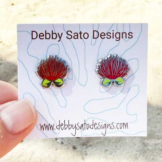 Ohia Lehua  Stud Earrings - DSD