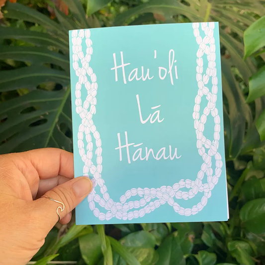 Pīkake Birthday Card Blue - DSD