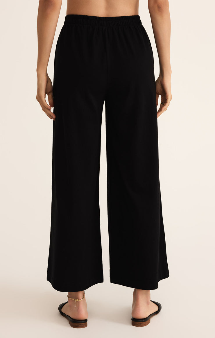 SCOUT JERSEY FLARE PANT - TRUE BLACK - ZP212567
