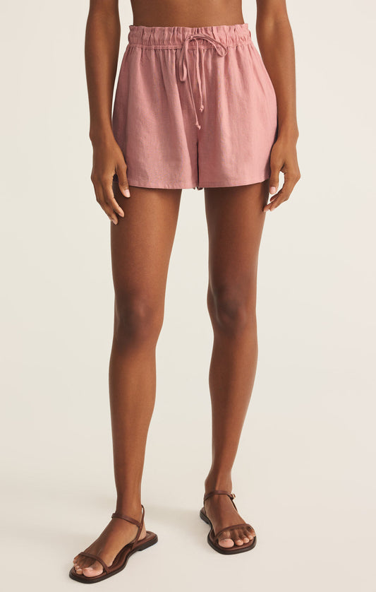 THE PERFECT LINEN SHORT - PINK SMOKE - ZS252686 - ZSUPPLY