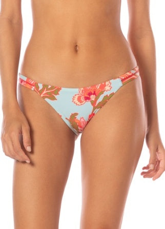 Floral Sky Quinn Low Rise Thin Side Bikini Bottom -  - MAAJI