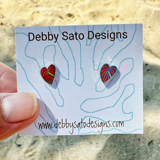 Anthurium Stud Earrings - DSD