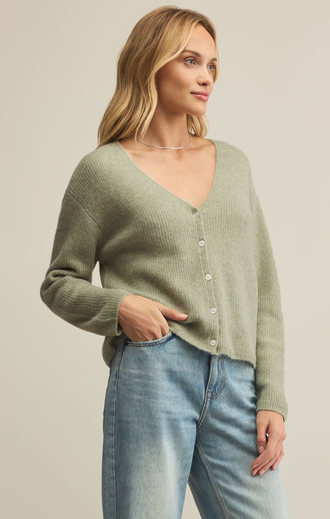 Emile Cardigan - Bay Leaf - ZW253350 - ZSupply