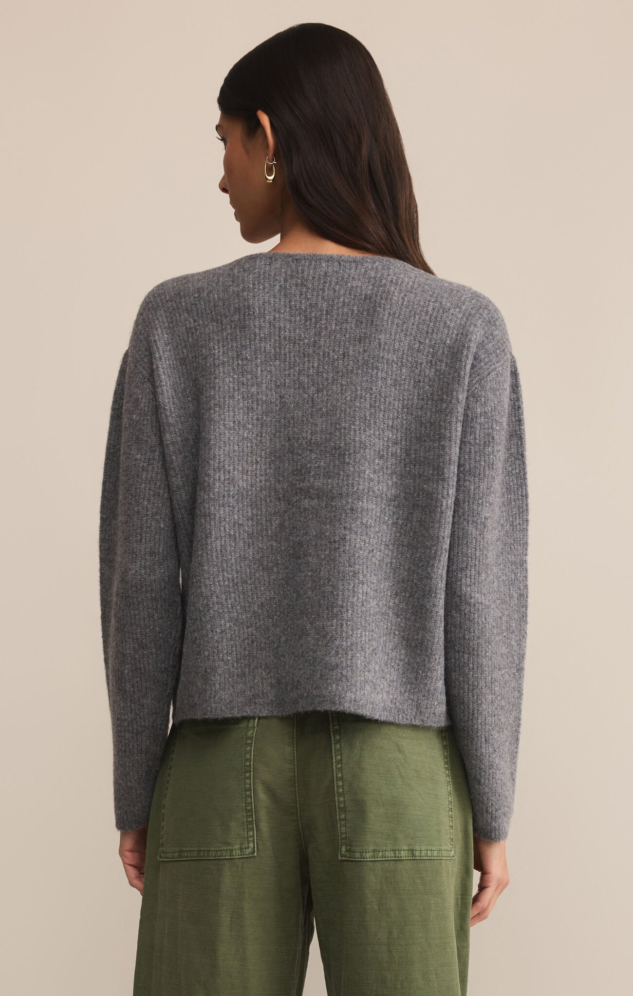 Emile Cardigan - Classic Heather Grey - ZW253350 - ZSupply