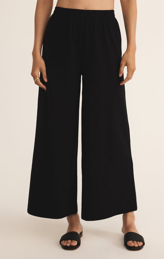 SCOUT JERSEY FLARE PANT- TRUE BLACK - ZP253841