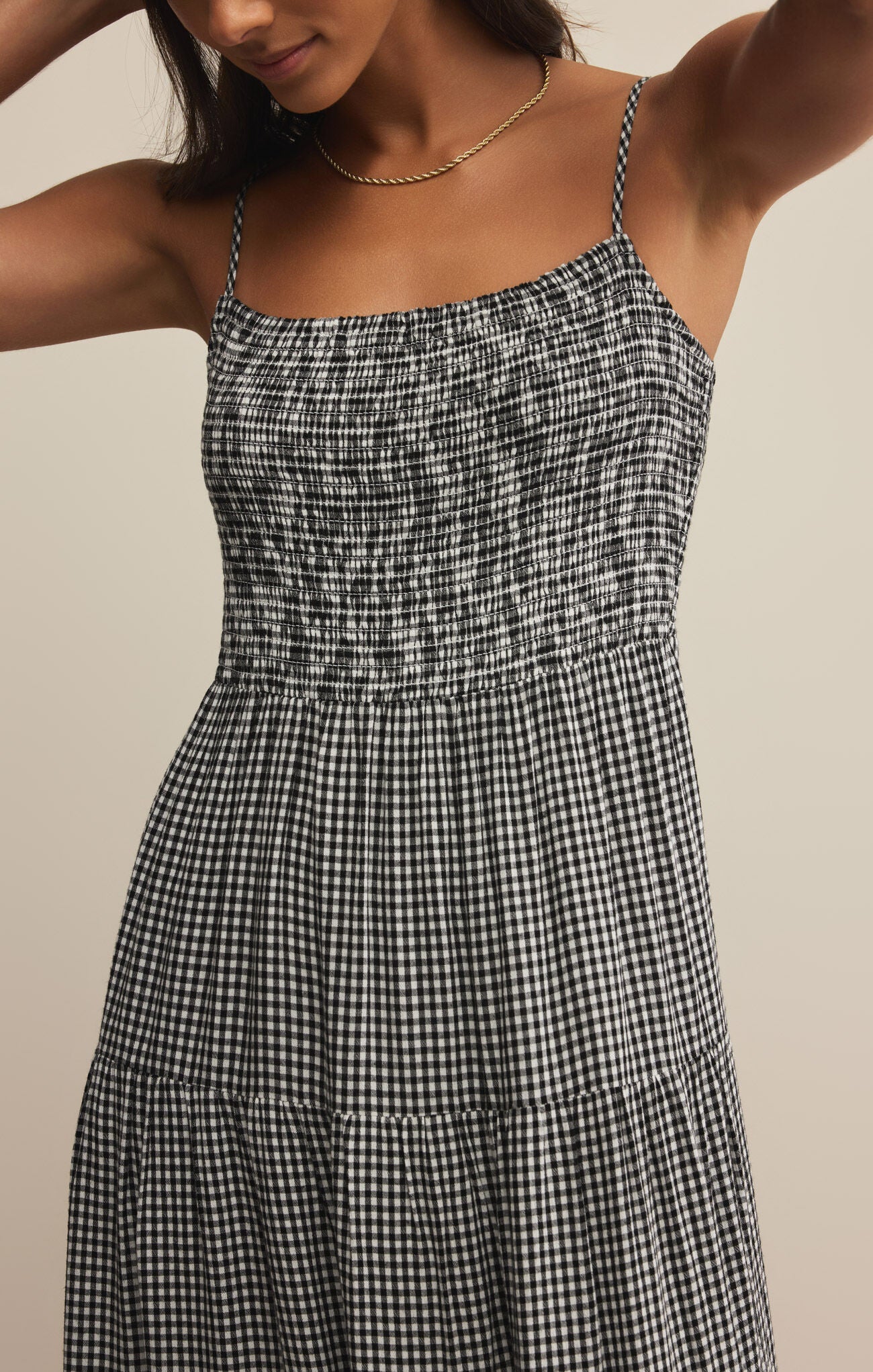 【美品】トゥデイフルGinghamcheck Camisole Dress Ginghamcheck Camisole Dress トゥデイフル