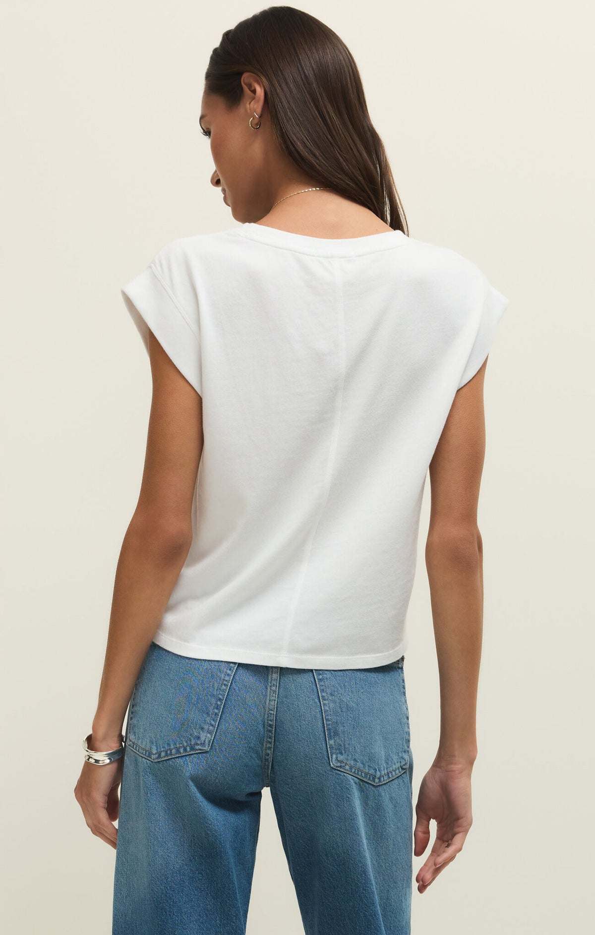 Camino Jersey Top - White - ZSUPPLY - ZT261159