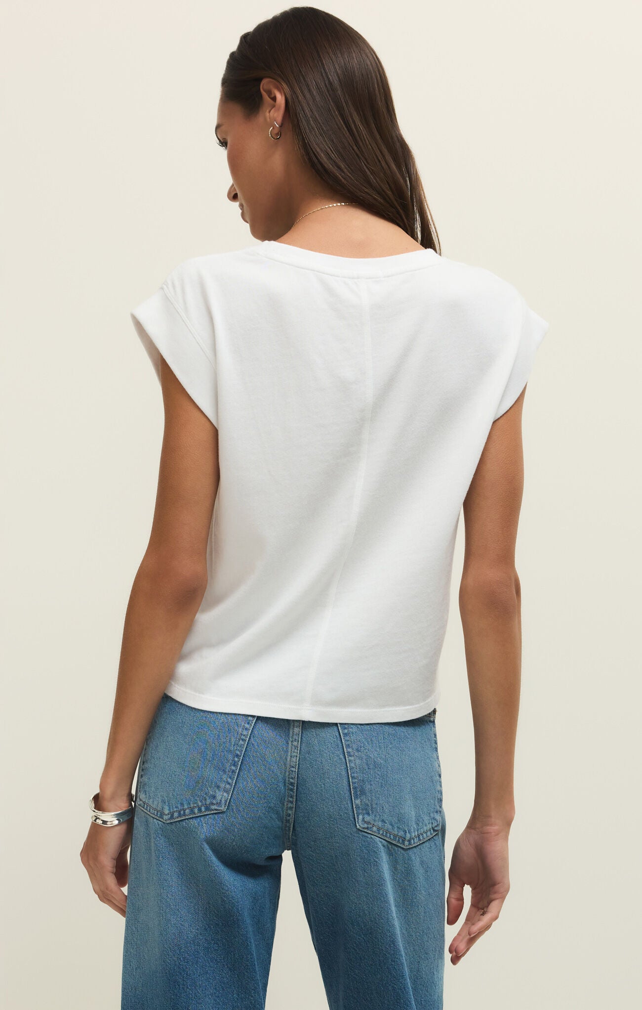Camino Jersey Top - White - ZSUPPLY - ZT261159