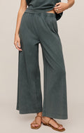 SCOUT JERSEY CROP FLARE PANT - EMERALD COVE - ZP253841