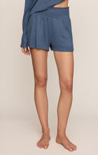 Load image into Gallery viewer, Dawn Smocked Brushed Jersey Short - True Navy - ZLS261554