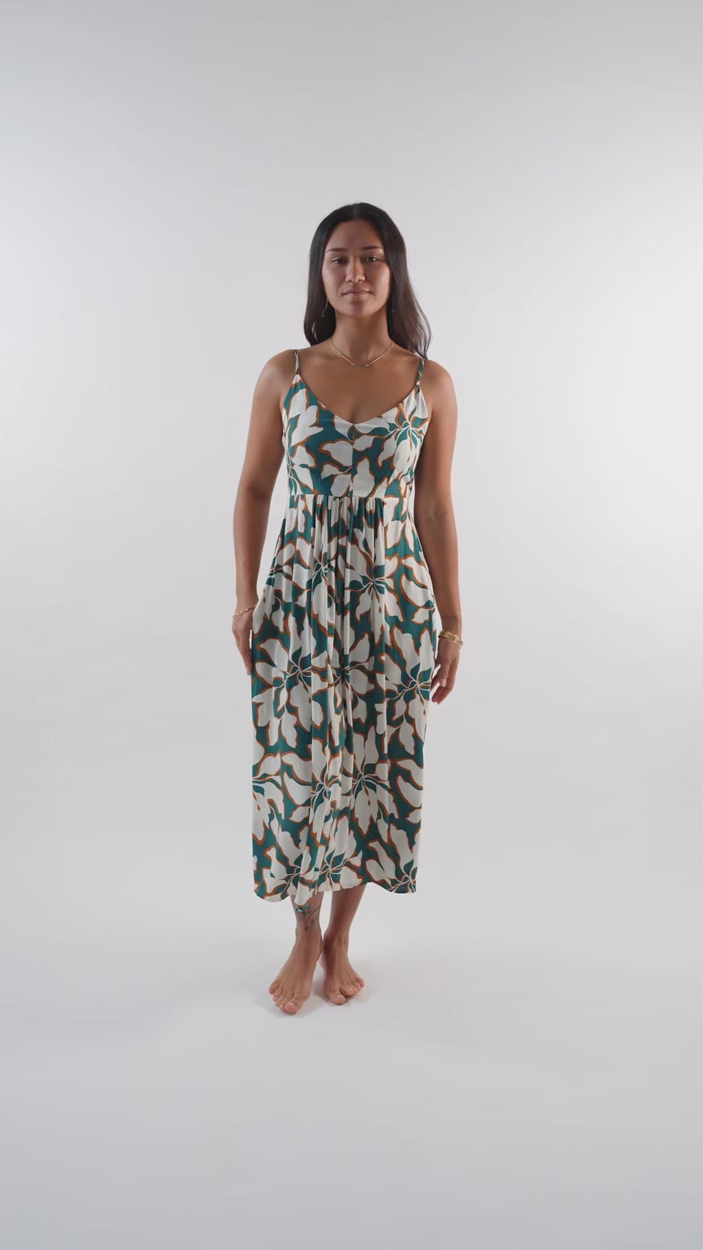 Soller Dress - Bloomtide Petrol