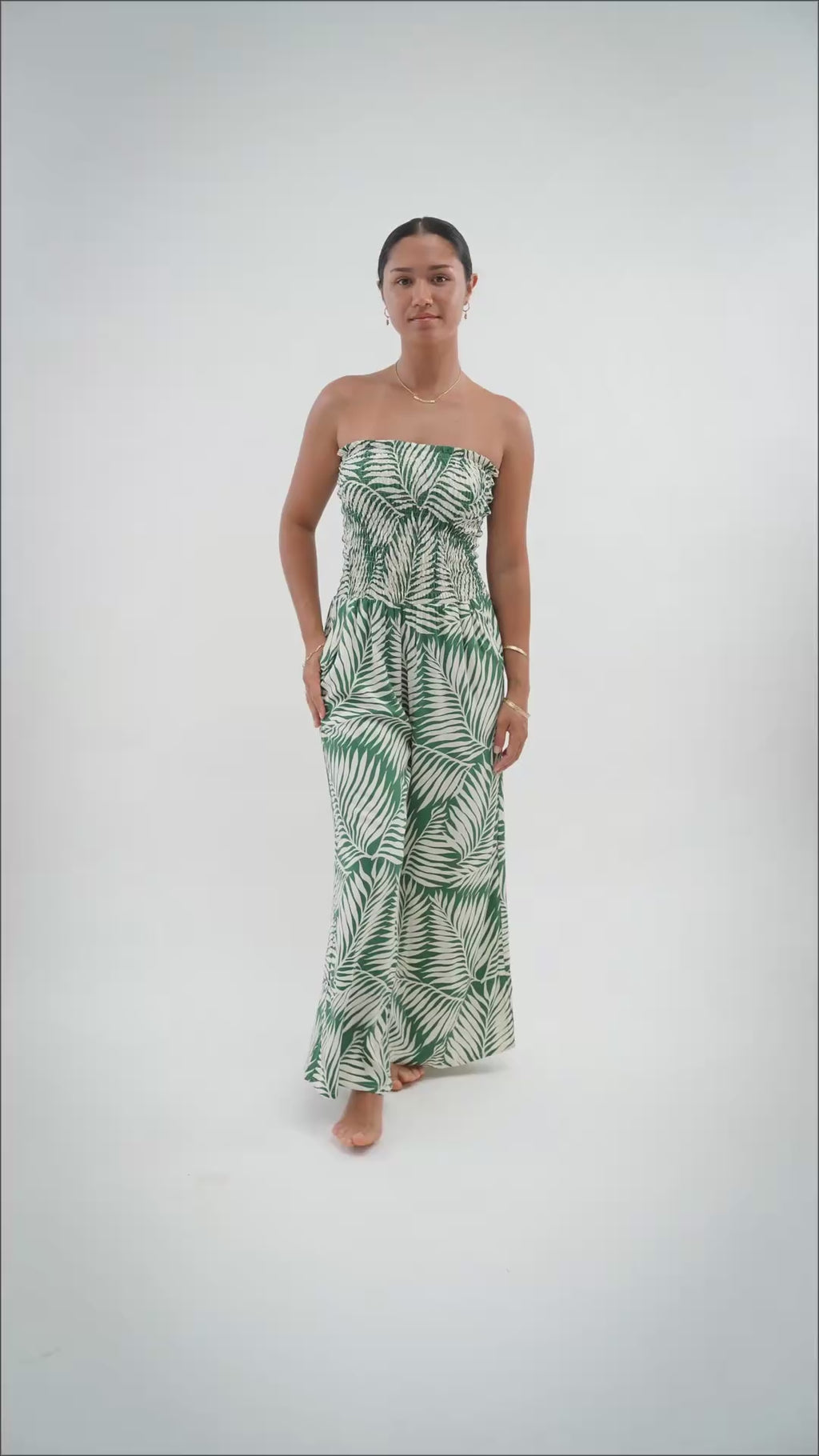 Lawai Jumpsuit - Drift Green