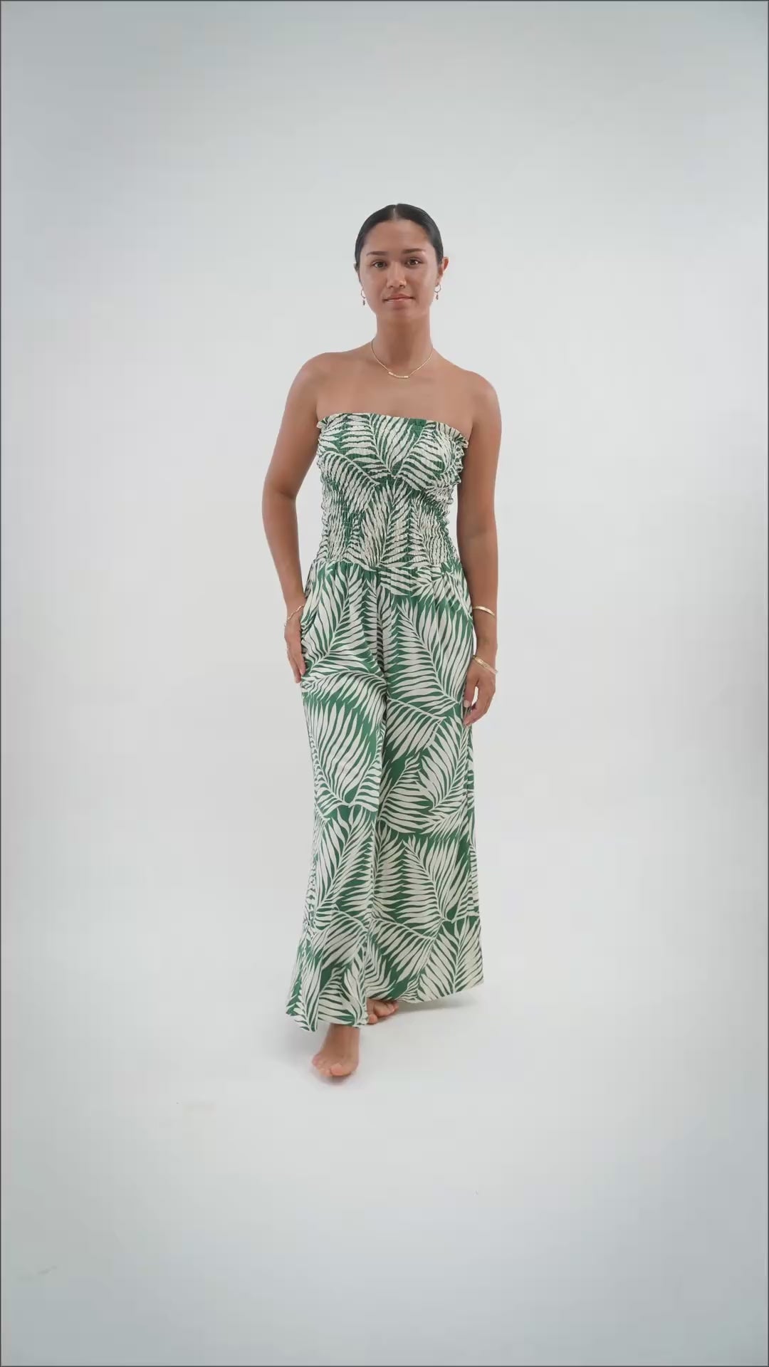 Lawai Jumpsuit - Drift Green