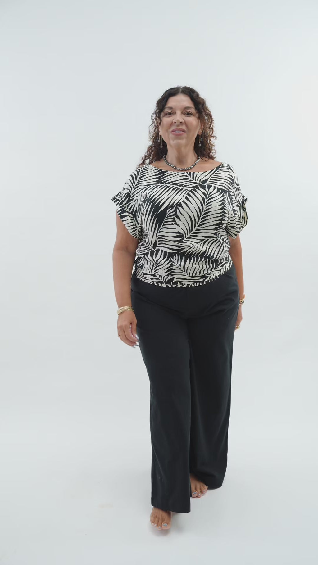 Mareva Top -Drift Black