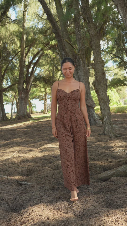 Morena Jumpsuit - Granelli Cocoa