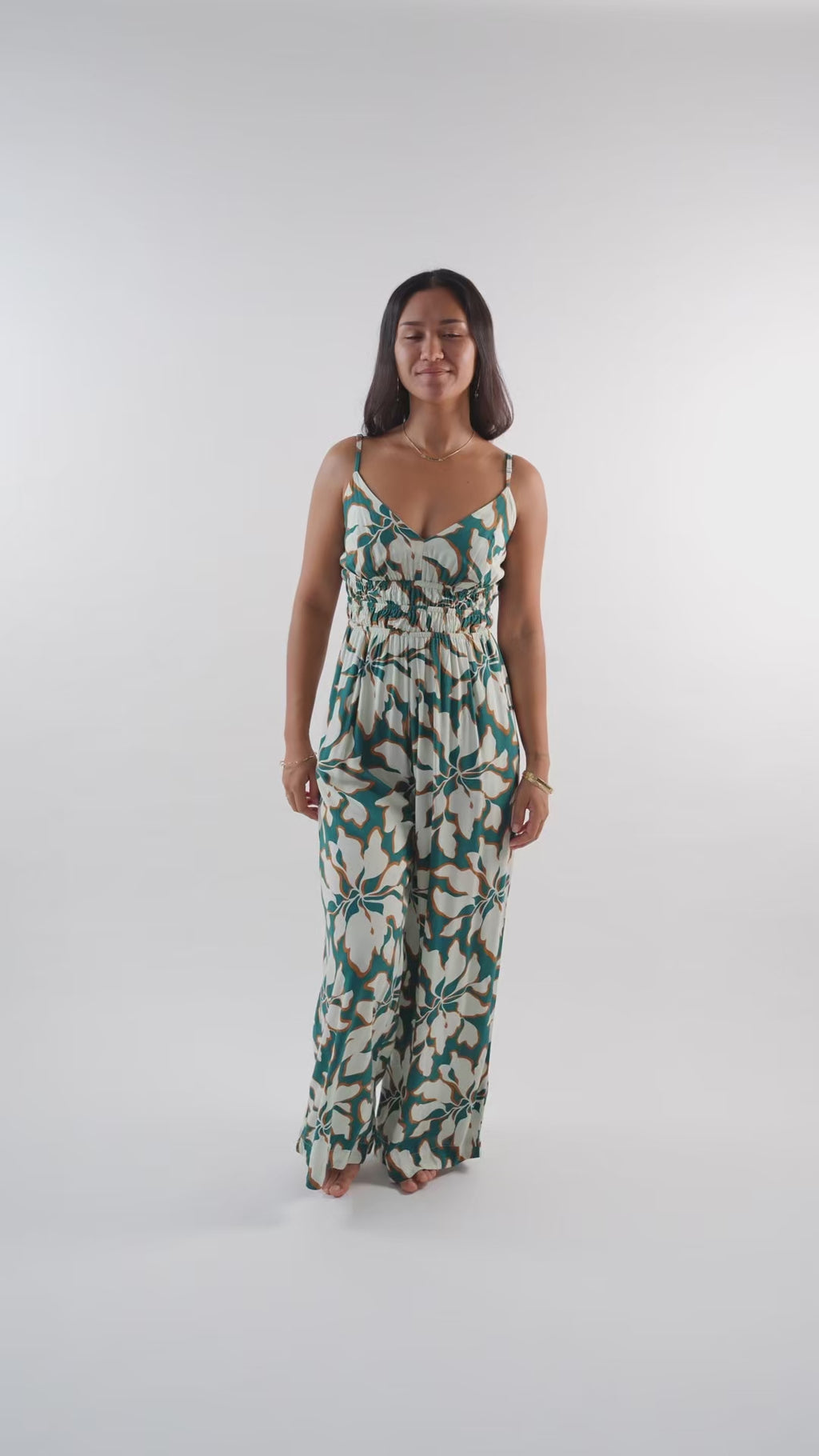 Perola Jumpsuit - Bloomtide Petrol