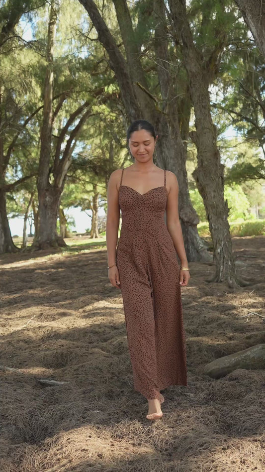 Morena Jumpsuit - Granelli Cocoa