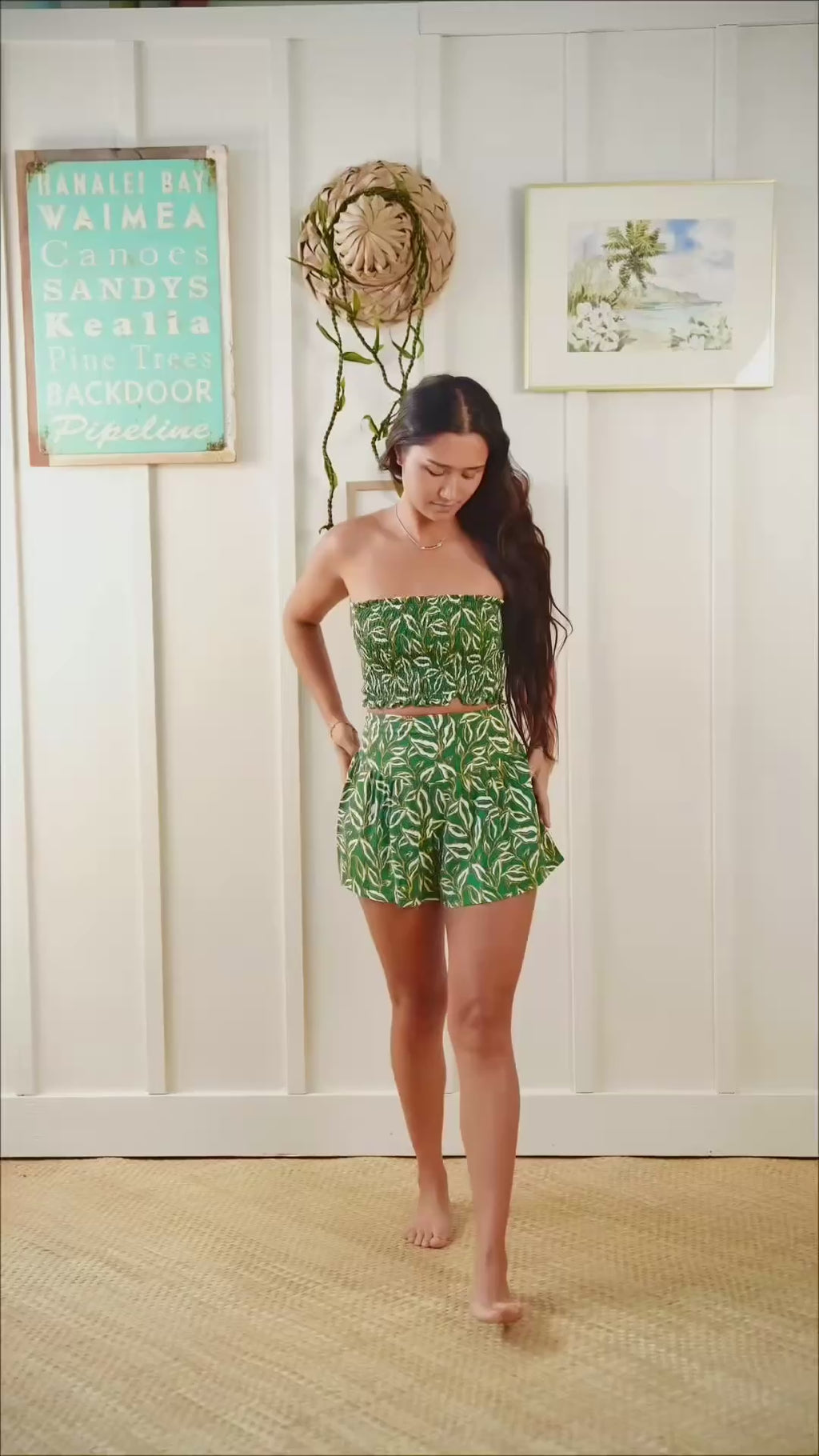 Yara Bandeau Top - Lauris Green