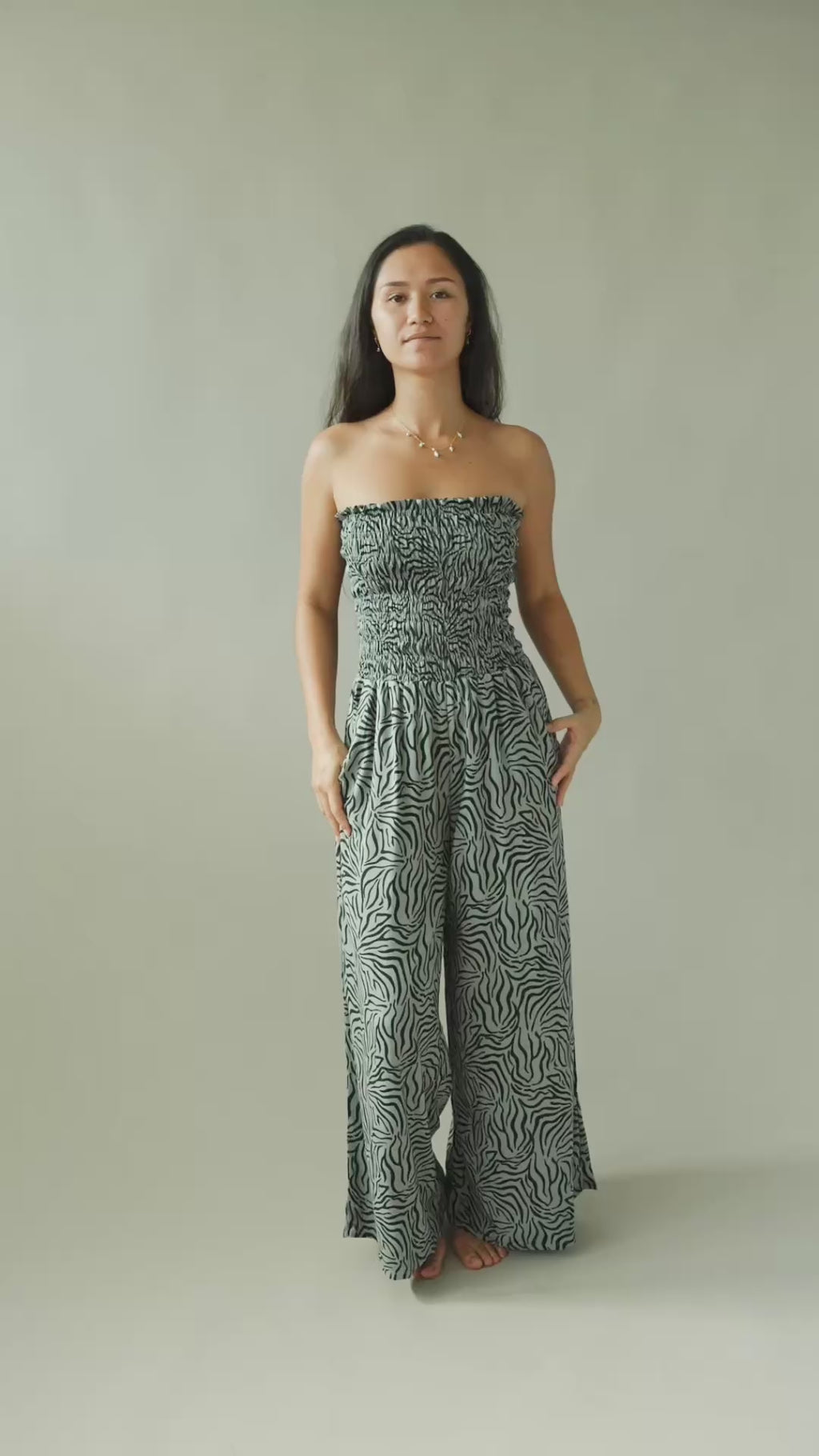 Lawai Jumpsuit - Raye Grey