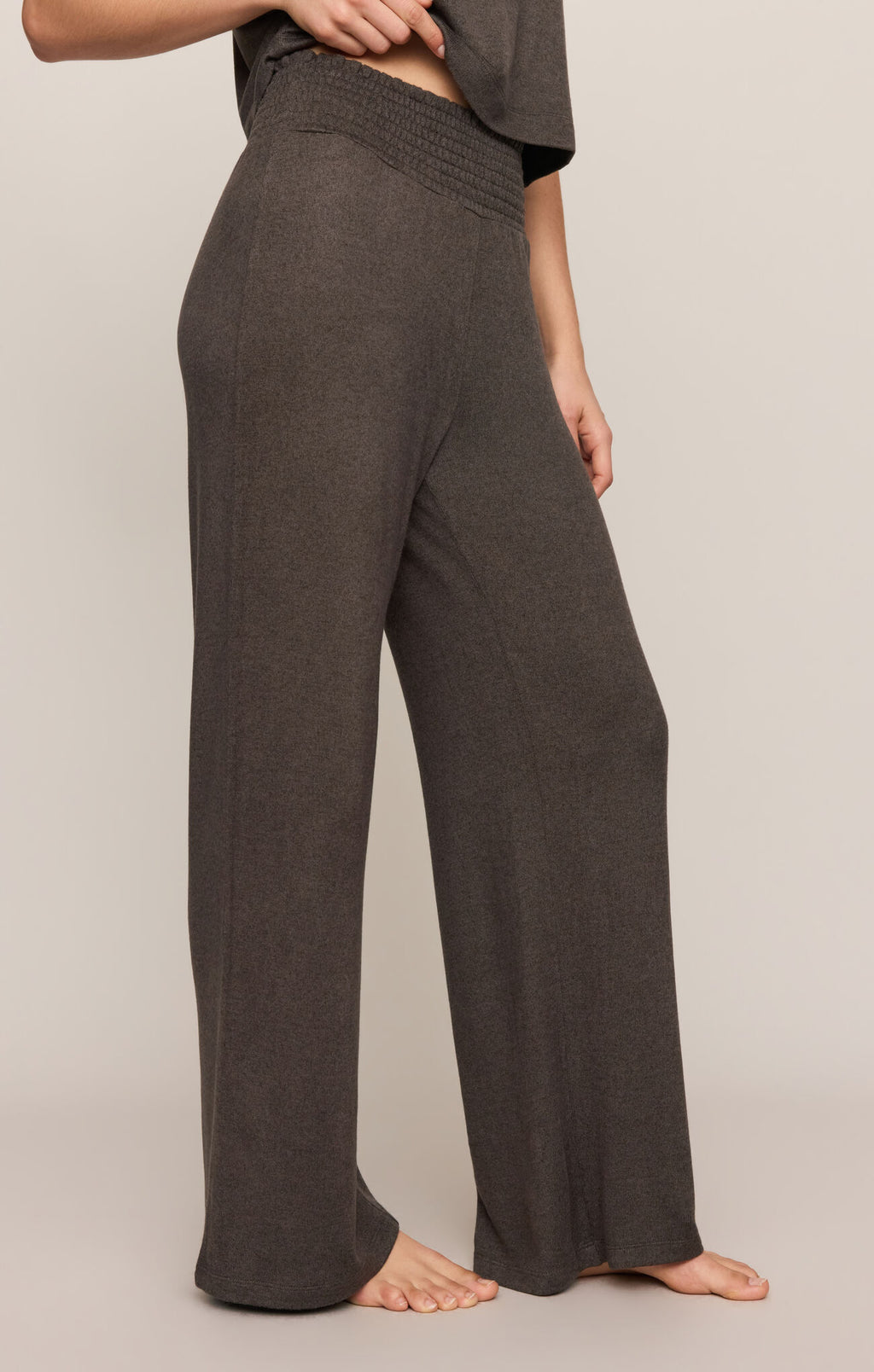 Dawn Smocked Pant - Cocoa Bean