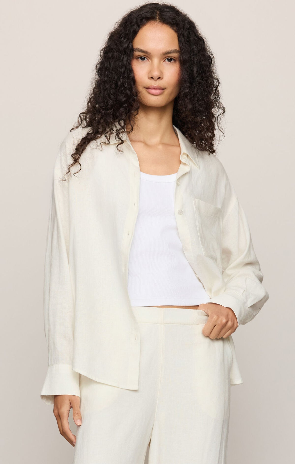 The Perfect Button Up - White