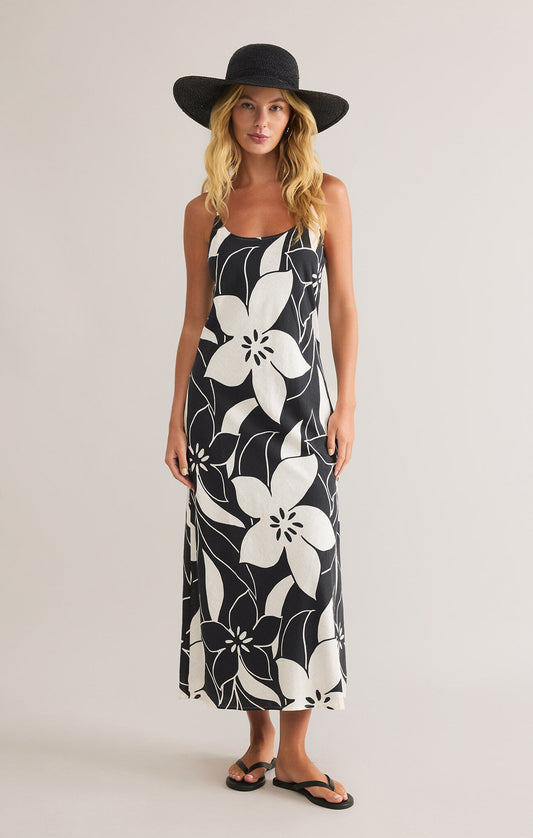 CECILY MADERO MAXI DRESS - BLACK - ZD251349