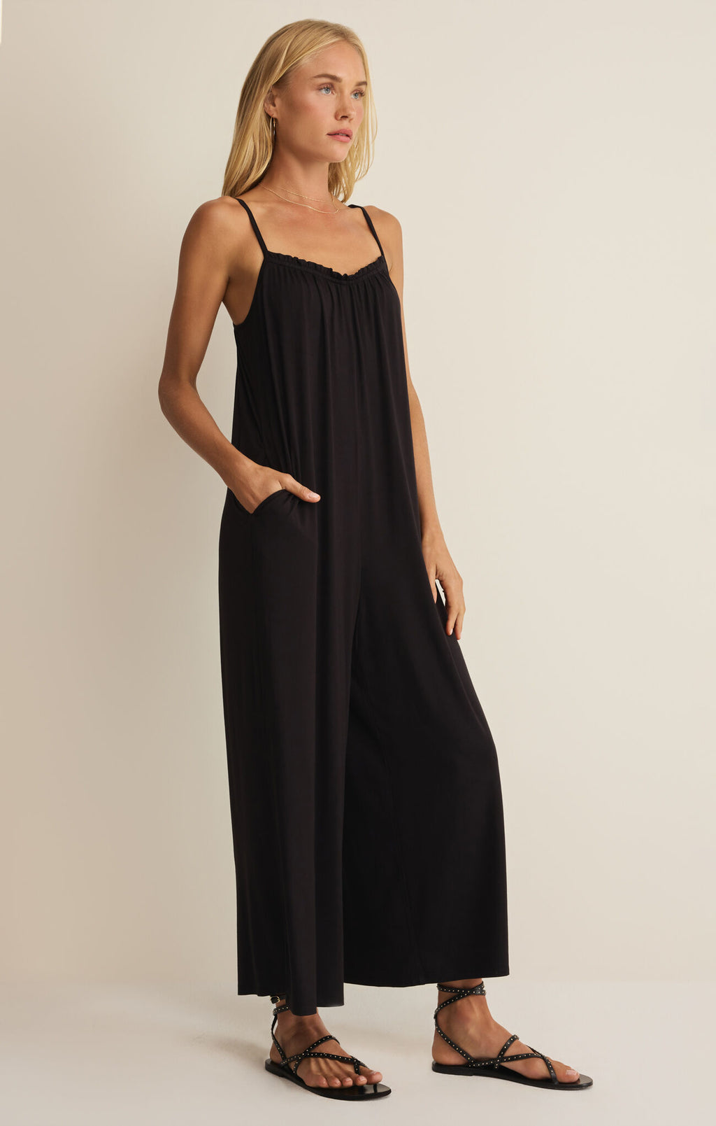 Day Off Jumpsuit - Black - ZP262723