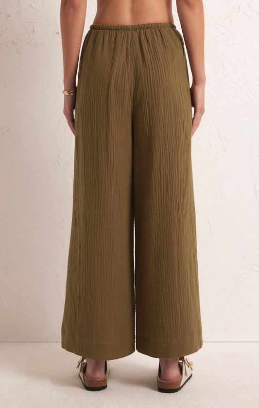 BARBADOS GAUZE PANT - Otter - ZP241315