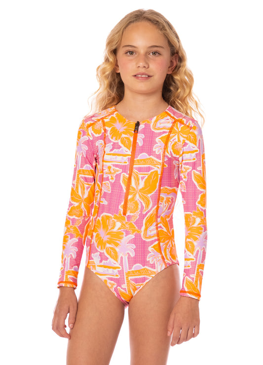 FLAMINGO GLOW MIKU GIRLS SWIMWEAR - PT3135KKO518 - MAAJI KIDS