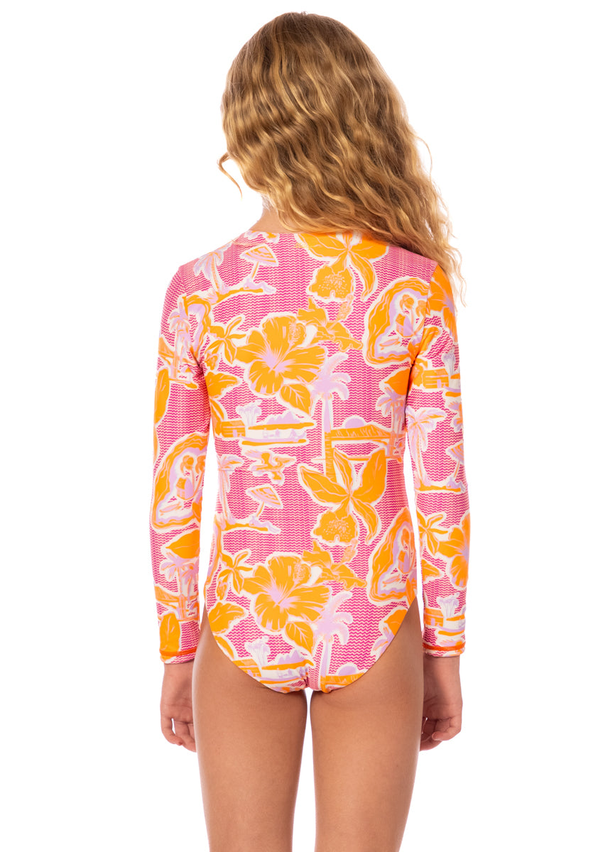 FLAMINGO GLOW MIKU GIRLS SWIMWEAR - PT3135KKO518 - MAAJI KIDS