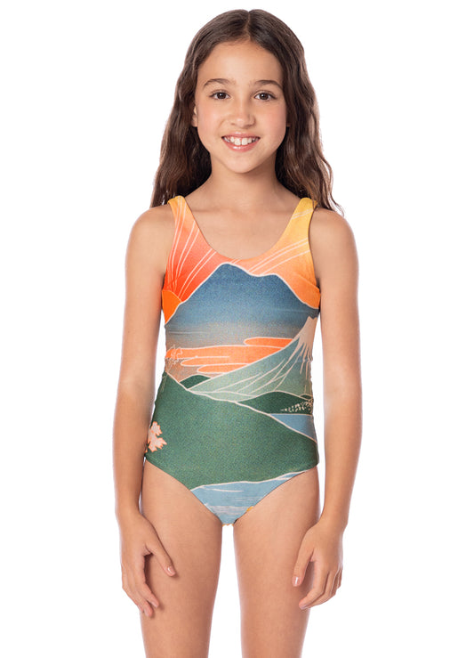 SAKURA SCENERY NOSY BE GIRLS SWIMWEAR - PT3804KKO002 - MAAJI KIDS