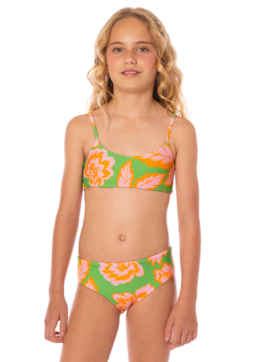 SUNSET PETALS UTAH GIRLS SWIMWEAR - PT4005KKB501 - MAAJI KIDS