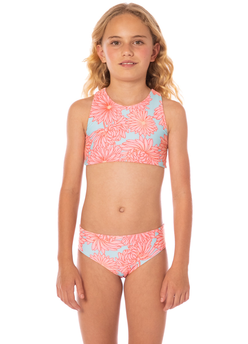 TROPICAL BLOOM SEASTAR GIRLS SWIMWEAR - PT4009KKB500 - MAAJI KIDS