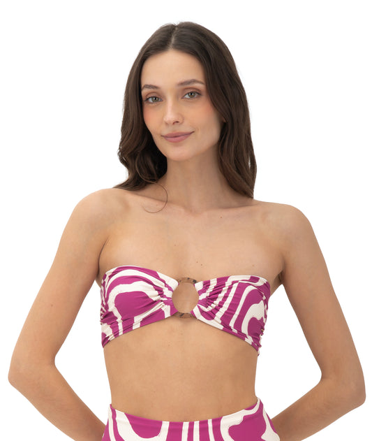 CAST BANDEAU TOP - RASPBERRYWIRL - MALAI T93278